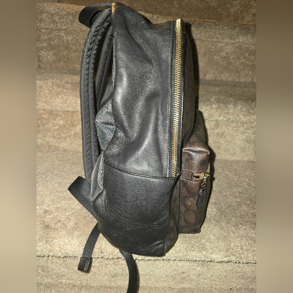 Brown Monogram Coach Backpack - Picture 4 of 7